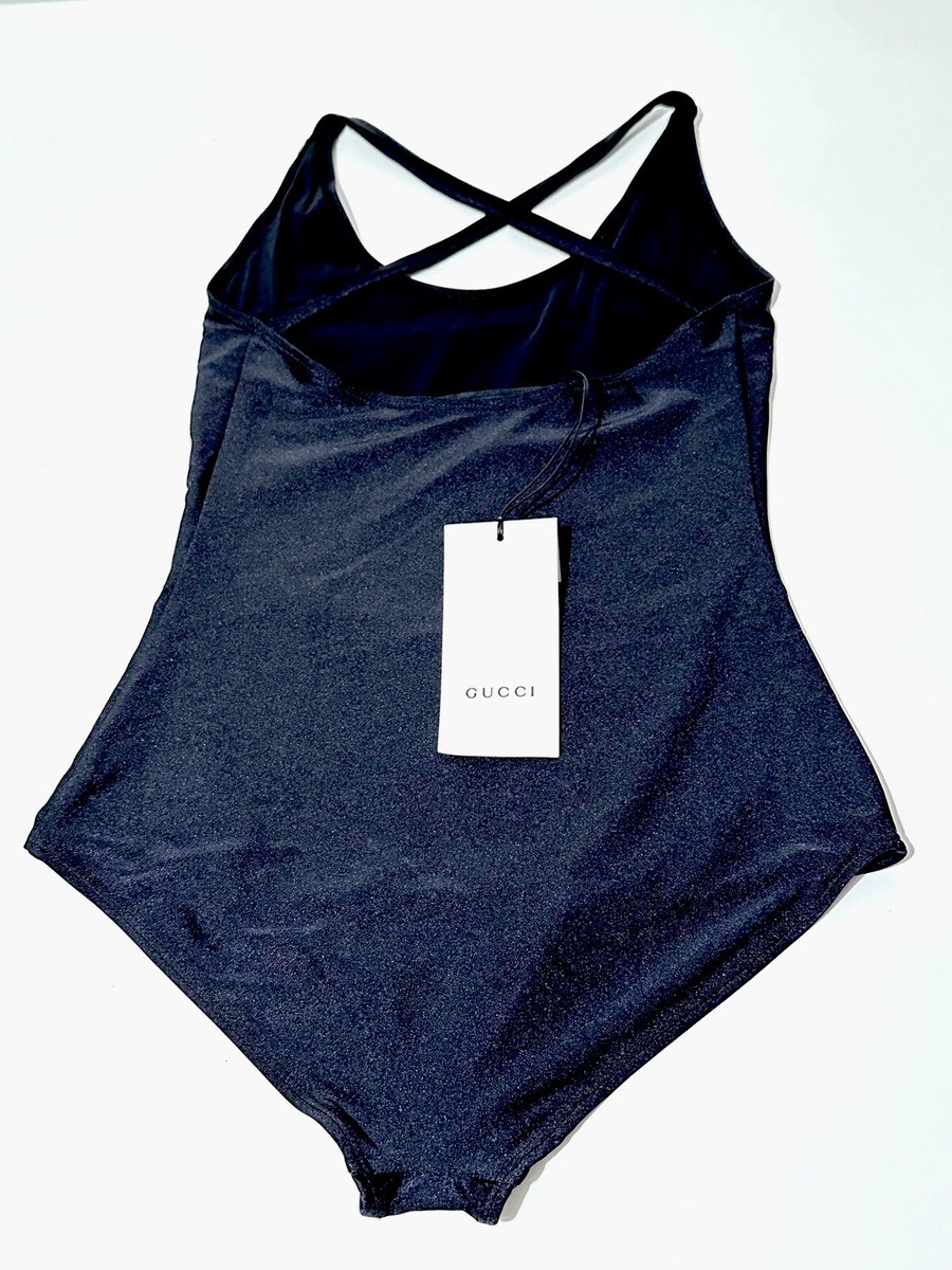 BN Gucci Iconic One Piece Black Swimsuit, Size XS | eBay UK