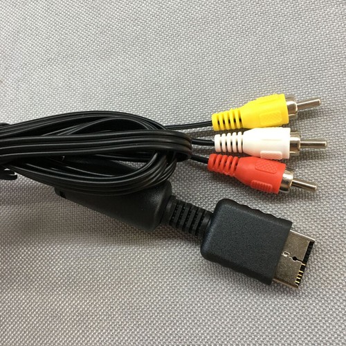 Câble vidéo/audio 3RCA plat pour Sony Playstation PS1 PS2 PS3 - Photo 6/11