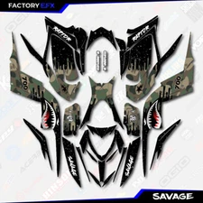 Woodland Savage Camo Racing Graphics kit fits Yamaha Raptor 700 13-25 decal