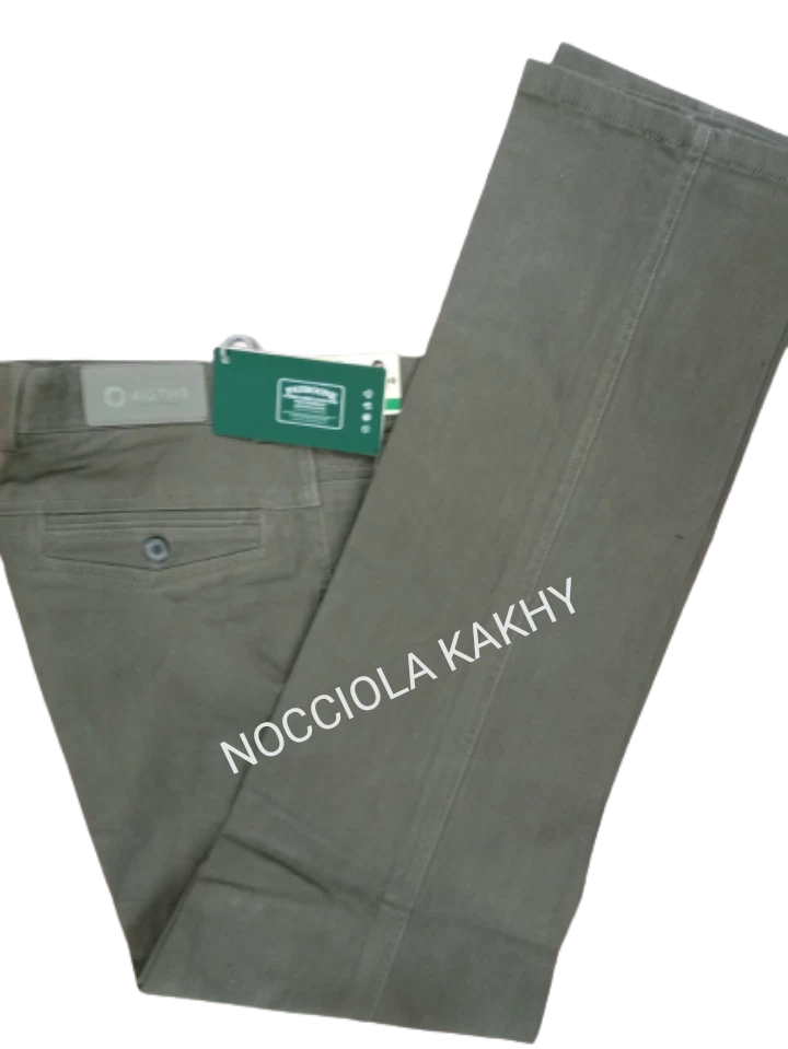 Pantalone Uomo invernale fustagno classico elegante jeans Comodo caldo pesante - Immagine 3 di 4