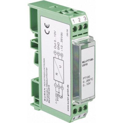 Enda MU-PT100-U010-50/100 Temperatur-Messumformer für Pt 100 MU-PT100-U010-50...