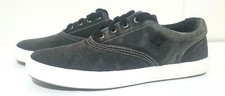 Sperry Topsiders Wahoo CVO Sneakers Mens Boys Shoes Black Canvas Size 4 NEW Deck