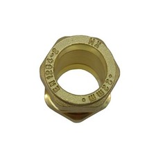 22mm Brass Compression Straight Slip Coupling (No Internal Centre Pipe Stop)