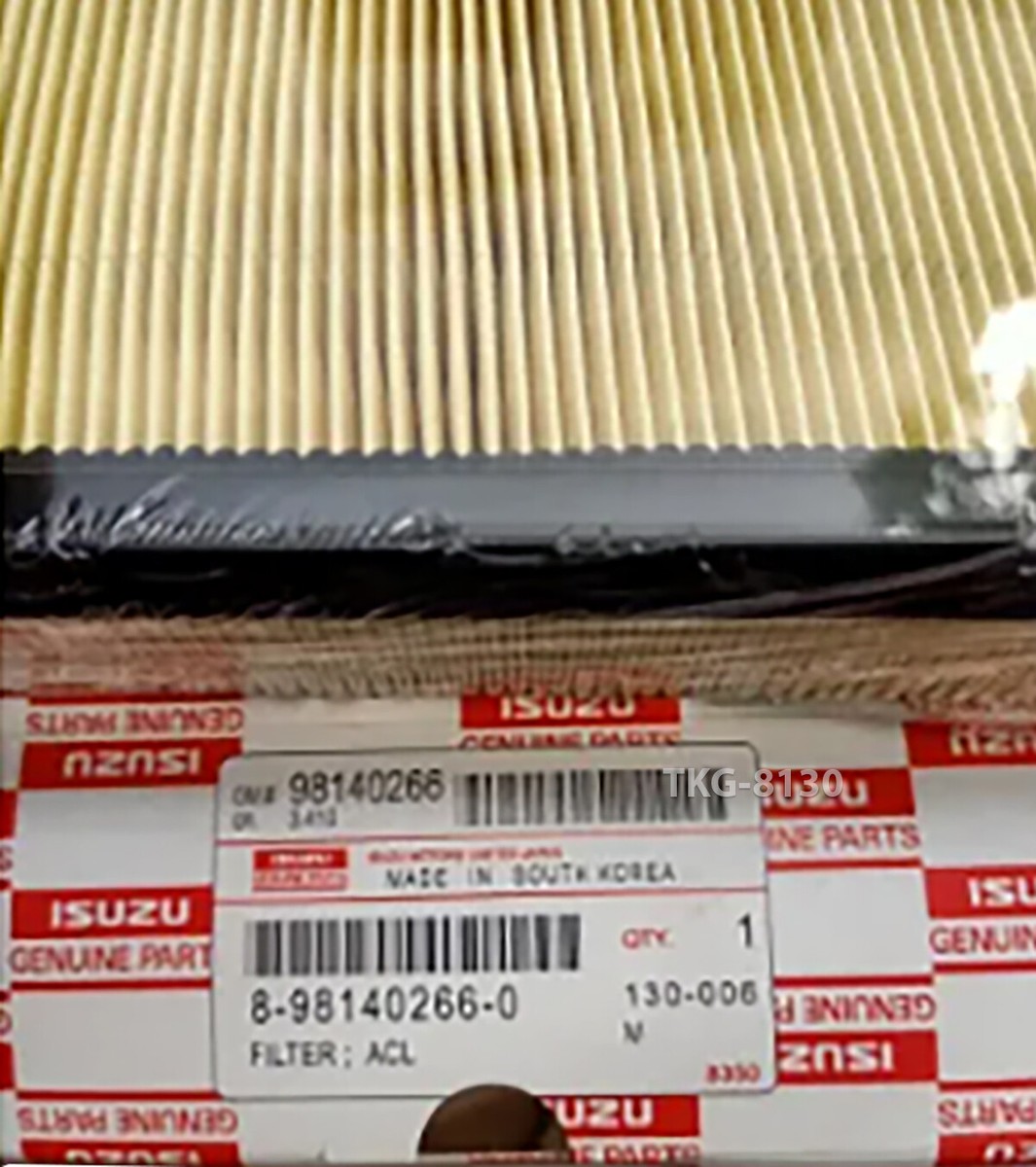 Air Filter 8981402660 For Isuzu Dmax 4JK1 RZ4E 2012 - 2016