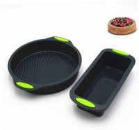 Silikon Kastenform Auflaufform Lasagne Backform Brot Pizza Torte Kuchen 2 StüCk