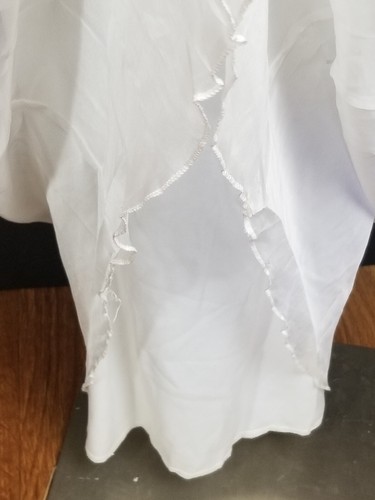 Unbranded Women's Formal /Wedding White Delicate Lace Long Lined Maxi Dress Sz S - Picture 8 of 11