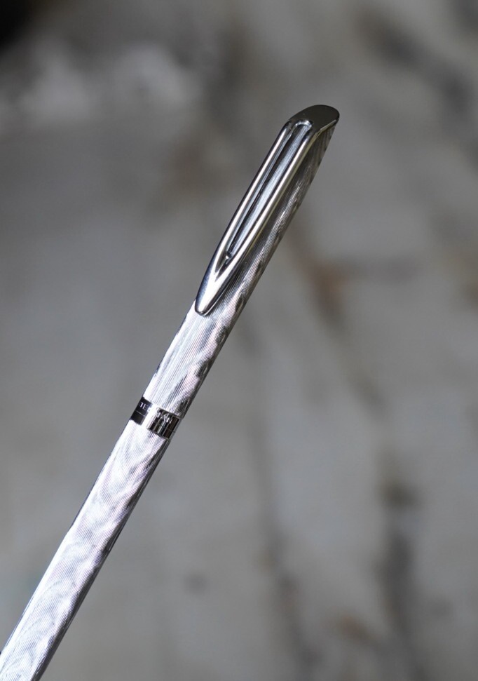 Waterman CF - Ballpoint Pen Silver Mottled Finish - Rare Version