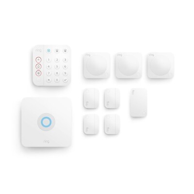 Ring L 10 Stück Smart Alarm Kit 2. Gen 4x Kontaktsensoren 3x Bewegungsmelder 