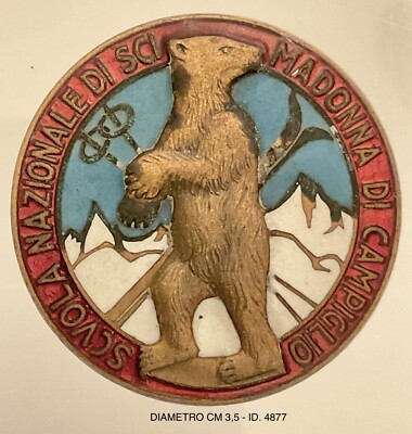 NATIONAL SKI SCHOOL MADONNA DI CAMPIGLIO SPORT BADGE SKI MOUNTAIN