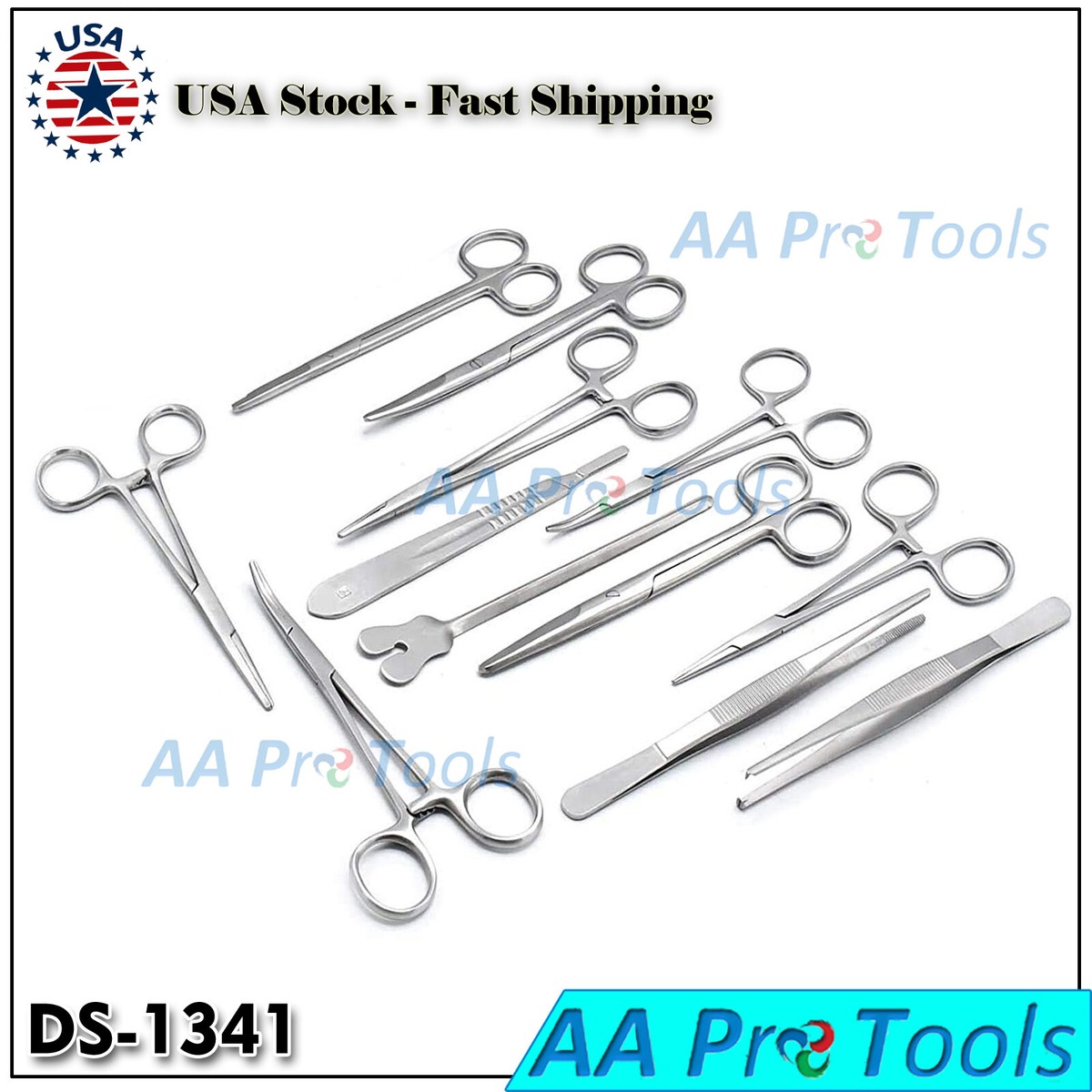 Set of 12 Pieces Basic Minor Surgery Kit Surgical Instruments DS