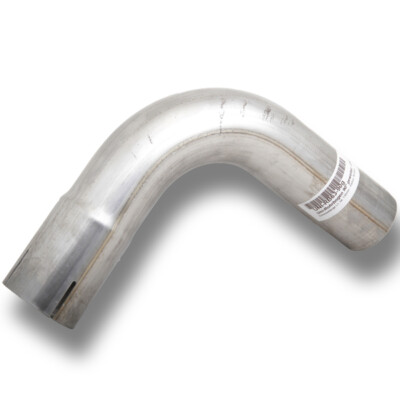 Edelstahl Rohrbogen 90 Grad geweitet Ø 63.5mm Aussen Ø 63.5mm Innen Rohradapter