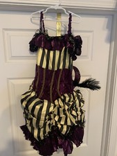 New Princess Paradise Can Can Sally Showgirl Dancer Costume Child Size 6-8