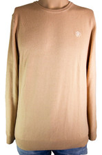 Roberto Cavalli Lambs Wool Chocolate Brown Crewneck Sweater Men  s Size Large