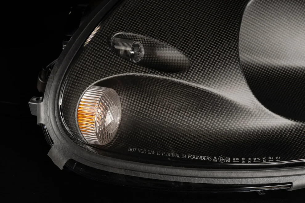 2000-2005 Ferrari 360 Carbon Fiber LED Headlights RHD Plug & Play