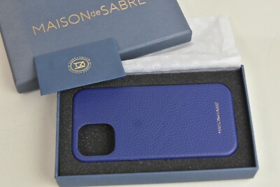 Maison de Sabr√© Leather Case For Apple iPhone 12 Pro Max | Navy