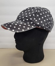 Women's Black Polka Dot Baseball Hat - NEW - Adjustable