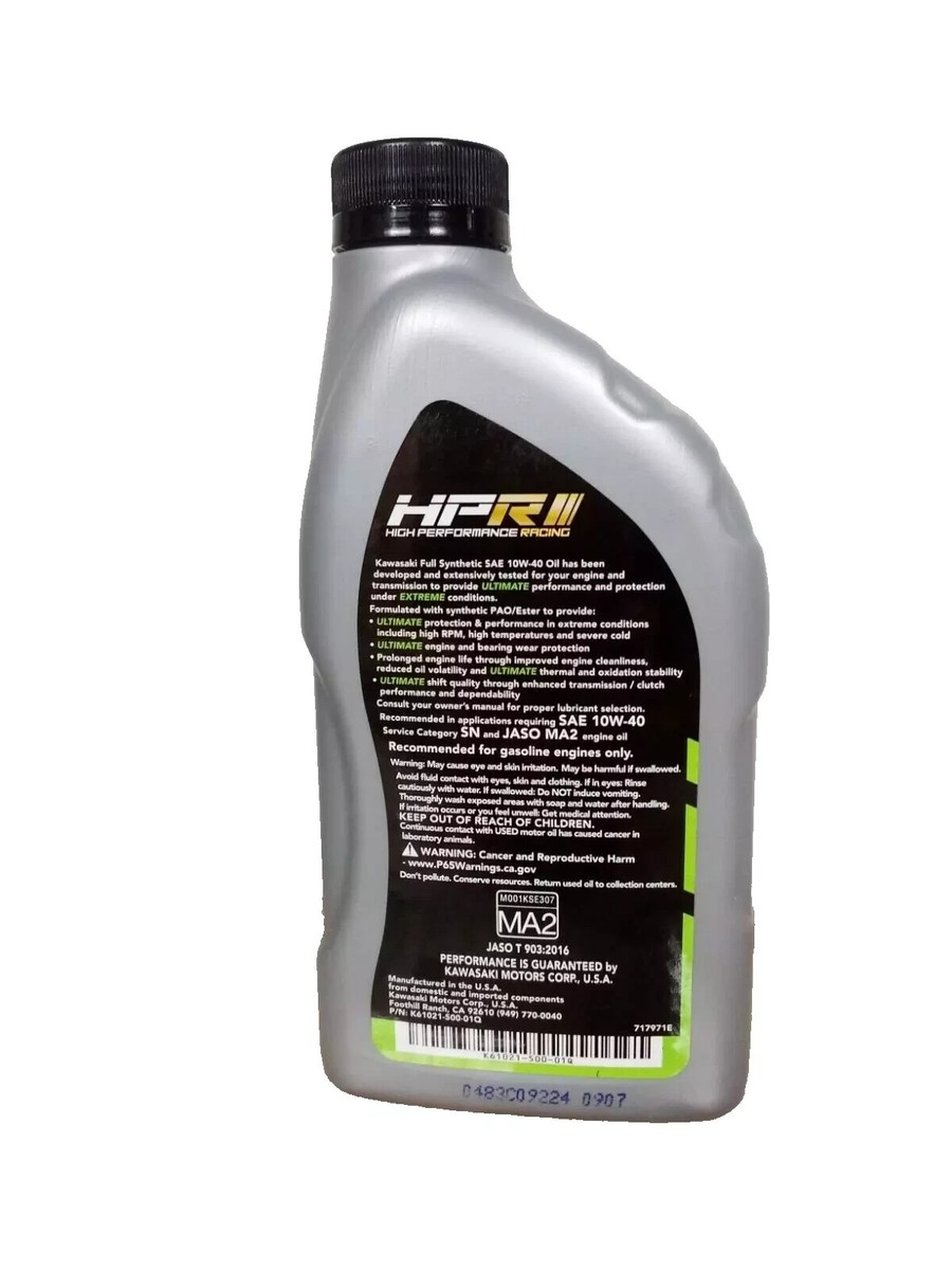 2013-2022 Kawasaki Ninja ZX-14R OEM Full Synthetic Oil Change