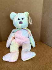 Ty Beanie Baby Groovy the Bear Retired RARE Single Layer Tush Tag & Mint