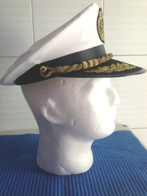 Cappello capitano di corvetta, ammiraglio marina italiana anni 70/80 | eBay