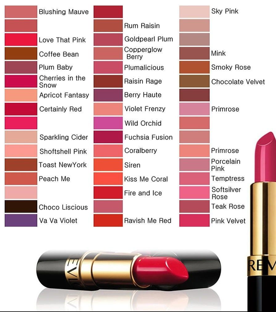 revlon matte lipstick shades