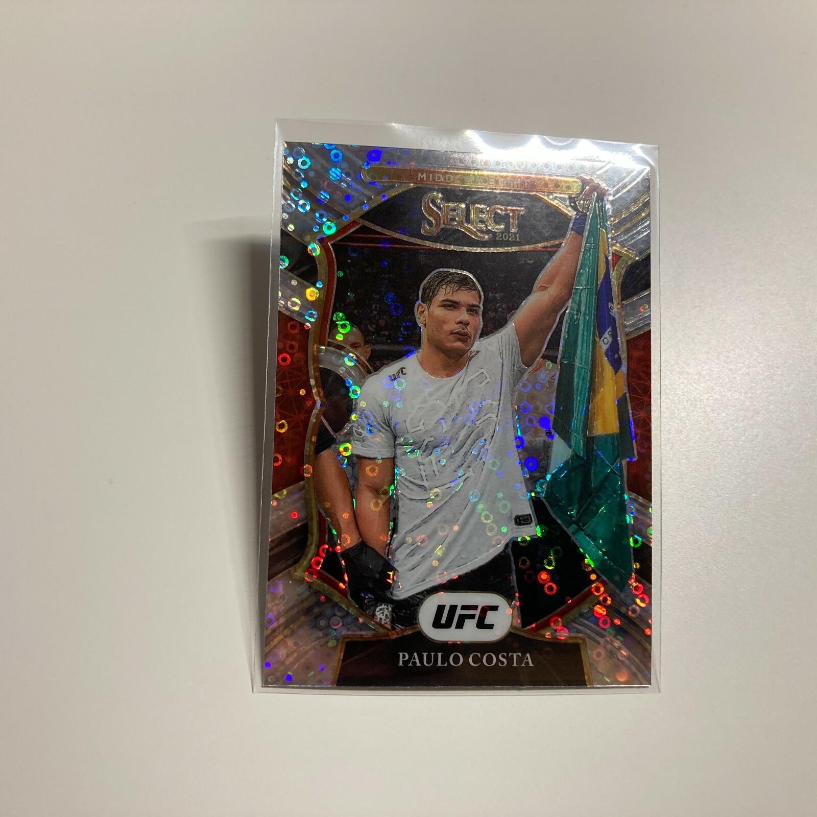 Paulo Costa 2021 Panini Select UFC Concourse Silver Disco Prizm Card #69