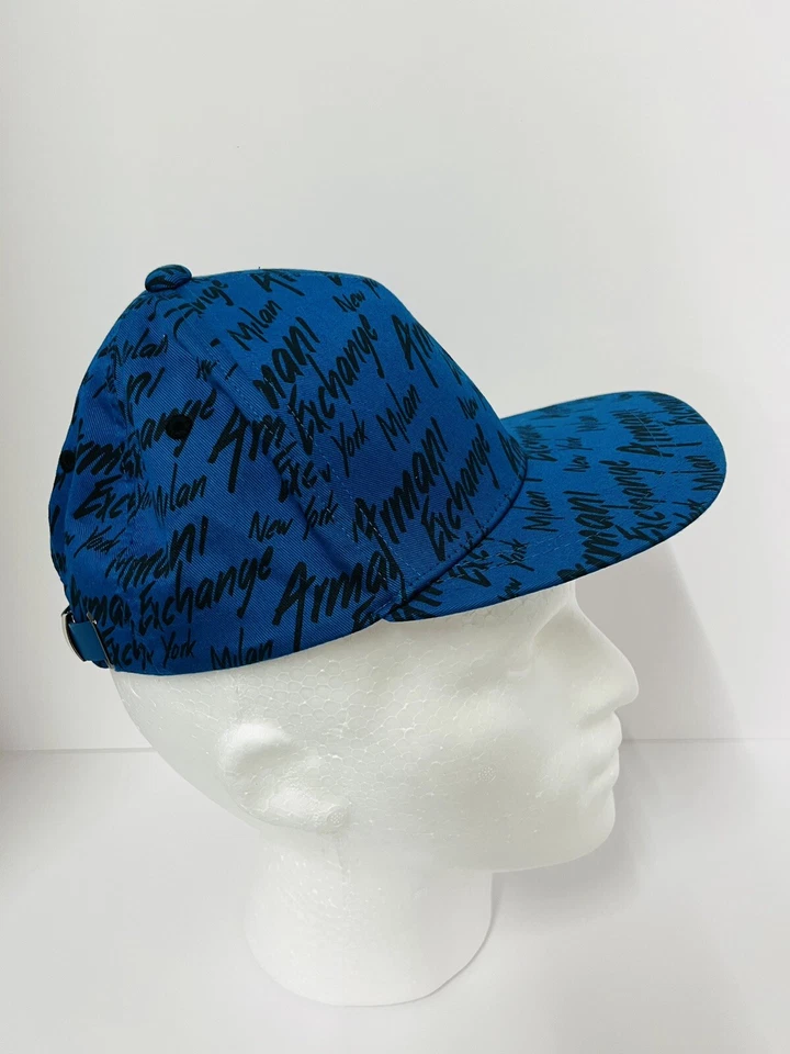 Chapéu boné ajustável vintage Armani Exchange azul e preto ~ Ótimo estado!!! - Imagem 2 de 4