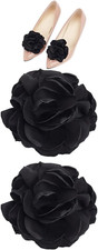 1 Pair Red Flowers Shoe Clips Wedding Shoe Buckles Bridal Removable Shoe Clips S
