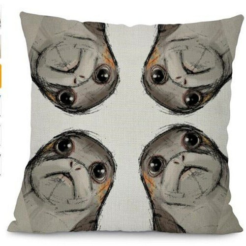 Porg Cushion Cover Star Wars Digital Printed Home Decorative Sofa - Picture 17 of 24