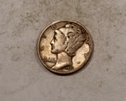 1931-S Mercury Dime * Fine F Toned * 90% Silver * XD844