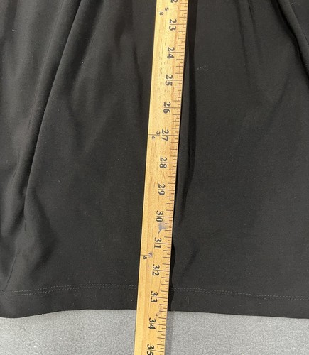 Taylor Mini Dress Sz 8 Black Sleeveless Bodycon Ruched Rhinestones Cocktail Sexy - Picture 7 of 7