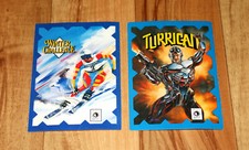 1991 Turrican / Winter Challenge Vintage Card Set Sega Genesis Commodore 64  image