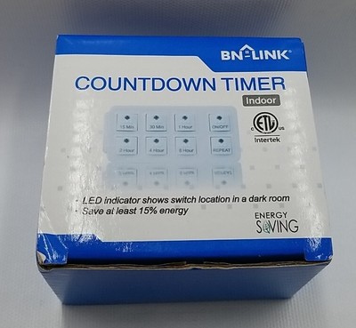 BN-LINK Smart Digital Countdown Timer with Repeat Function Shut Off Touch Button