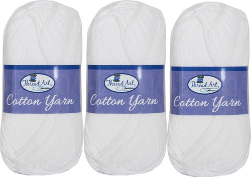 3 & 6 Packs 100% Cotton Crochet Yarn - 30 Colors -50g Skeins- #4 Worsted Med Wt - Picture 65 of 68