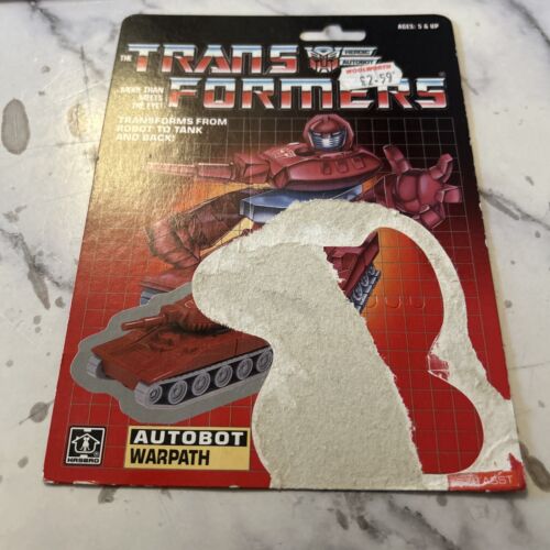 Transformers G1 Warpath Begleitkarte