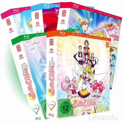 Blu-ray SAILOR MOON - STAFFEL 1-5 (Anime - Episoden 1-200) - 27 Disc's