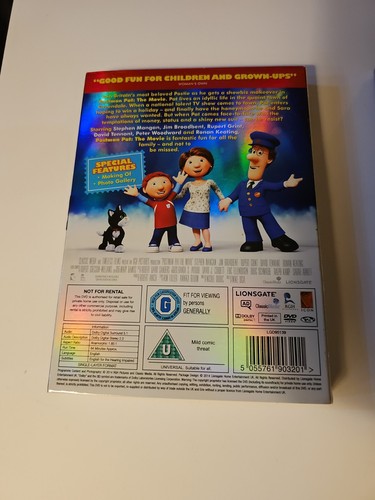 Postman Pat The Movie DVD With Slip Cover Sleeve New Sealed UK Import Region 2 - Picture 4 of 5