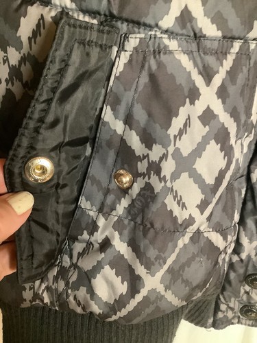 FOX RACING Girls Black/Gray Plaid Print Softshell Hot Pink Lined Jacket W/Hood M - Picture 4 of 11