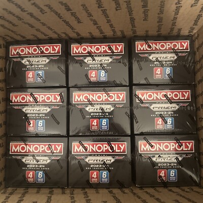 2023-24 Panini Prizm Monopoly NBA Trading Cards Booster/Blaster Box/ 9 Box Lot