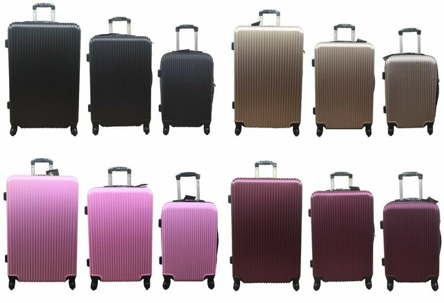 20" 24" 28" Hard Shell Cabin Suitcase Case 4 Wheel Luggage Spinner Lightweight 20" 24" 28" Hard Shell Cabin Suitcase Case 4 Wheel Luggage Spinner Lightweight