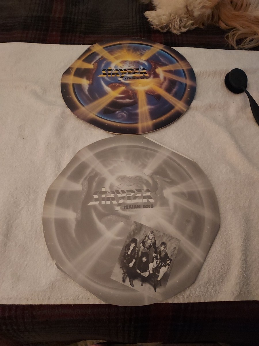Rare!! Vintage~STRYPER~Isaiah 53:5~BLUE Vinyl~1986 Enigma