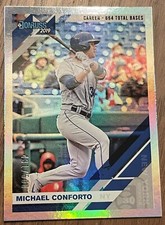 2019 Donruss Baseball Career Stat Line #191 Michael Conforto /500 Mets Giants