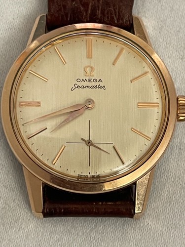 Vintage Omega Seamaster Rose Gold Plated Manual winding 35mm Case-Mint - 第 1/16 張圖片