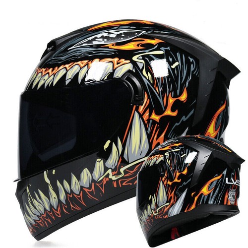 Bluetooth Motorcycle Helmets Dual Len Full Face Street Bike Crash Cruiser Helmet - Picture 46 of 48
