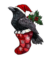 Wall Decal Sticker Christmas Stocking Wall Sticker 18X18cm Large