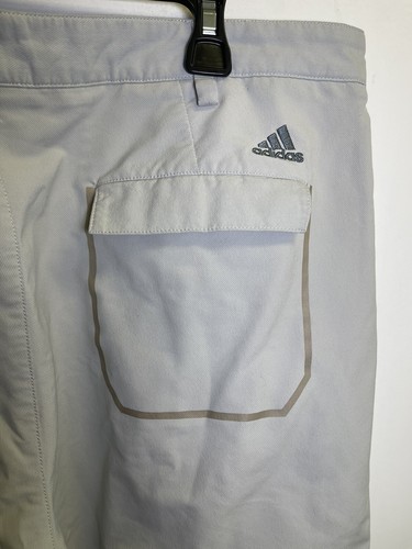 Adidas Mens Performance Golf Straight Leg Pants 38X31 Grey Stretch Side Pocket - Picture 5 of 6