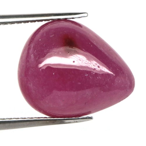 11.30 CT. Heated Pink Ruby Madagascar Pear Cabochon