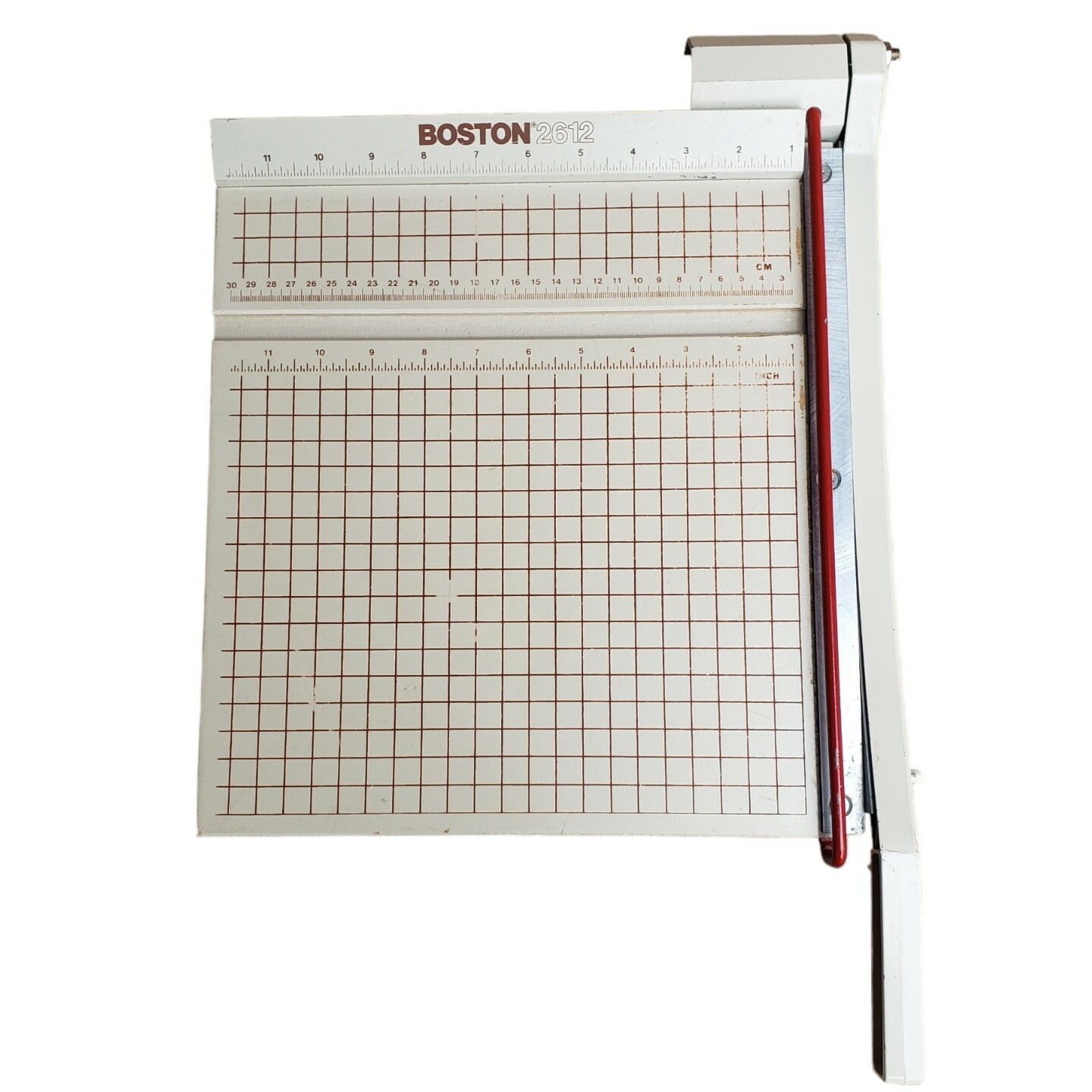 Boston 2612 Manual Paper Cutter Trimmer Heavy Duty Metal Guillotine
