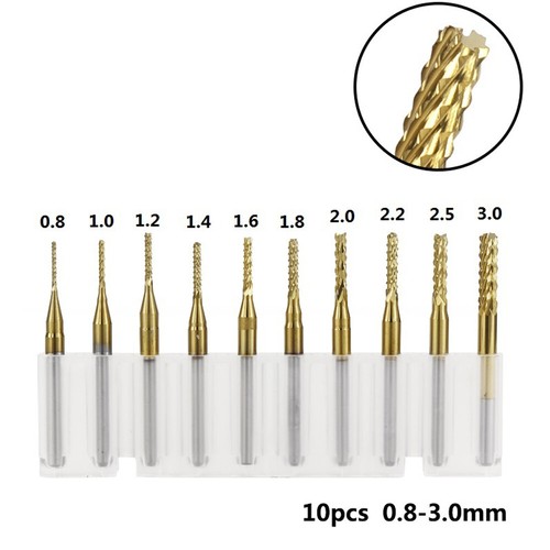 40 Bit Kit 1/8" Flat Nose/Ball Nose End Mill Nano/Titanium Coat CNC Router Bits - Picture 2 of 6