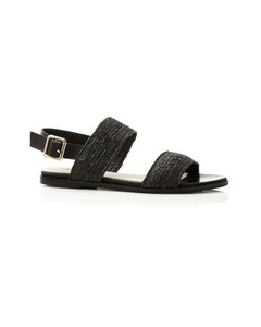 WALNUT MELBOURNE Black Riva Sandal