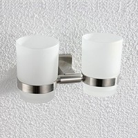 Wall-mounted Toothbrush Holder Double Holder, Brushed Nickel G1001, New, Free Sh on sale Wall-mounted Toothbrush Holder Double Holder, Brushed Nickel G1001, New, Free Sh on sale